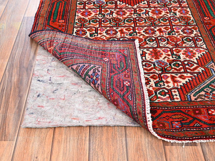 2'8" x 6'6" New Hand Knotted Ivory Wool Runner Oriental Rug - MOA1021875