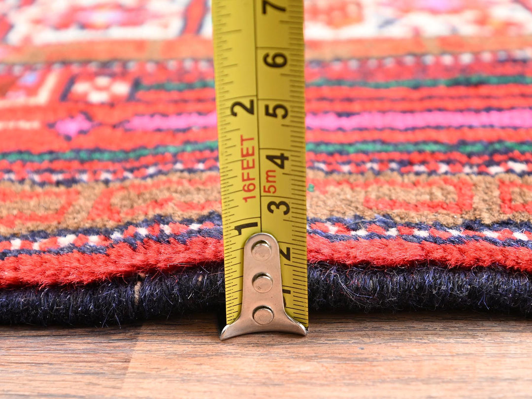 2'8" x 6'6" New Hand Knotted Ivory Wool Runner Oriental Rug - MOA1021875