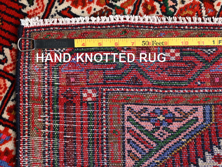 2'8" x 6'6" New Hand Knotted Ivory Wool Runner Oriental Rug - MOA1021875