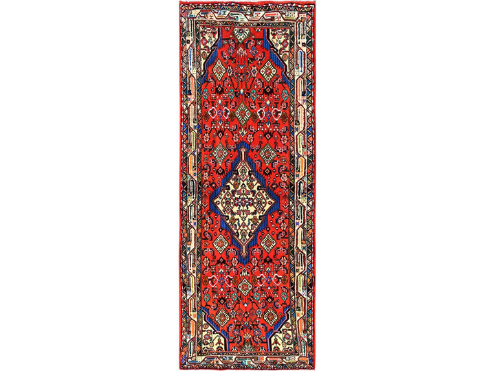 2'8" x 7'2" New Hand Knotted Red Wool Runner Oriental Rug - MOA1021876