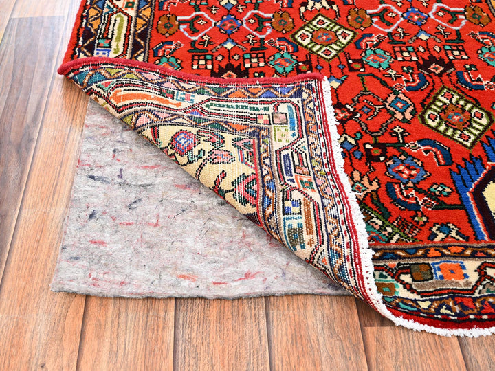 2'8" x 7'2" New Hand Knotted Red Wool Runner Oriental Rug - MOA1021876