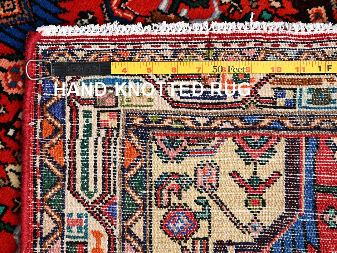 2'8" x 7'2" New Hand Knotted Red Wool Runner Oriental Rug - MOA1021876