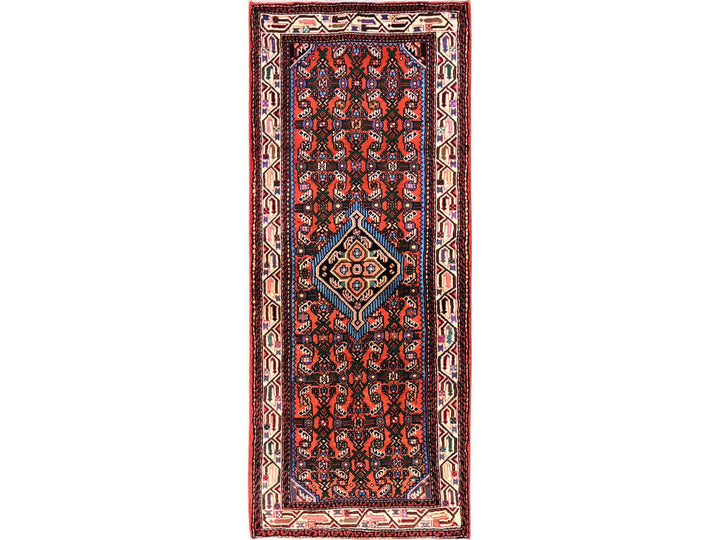 2'5" x 6'0" New Hand Knotted Orange Wool Runner Oriental Rug - MOA1021877