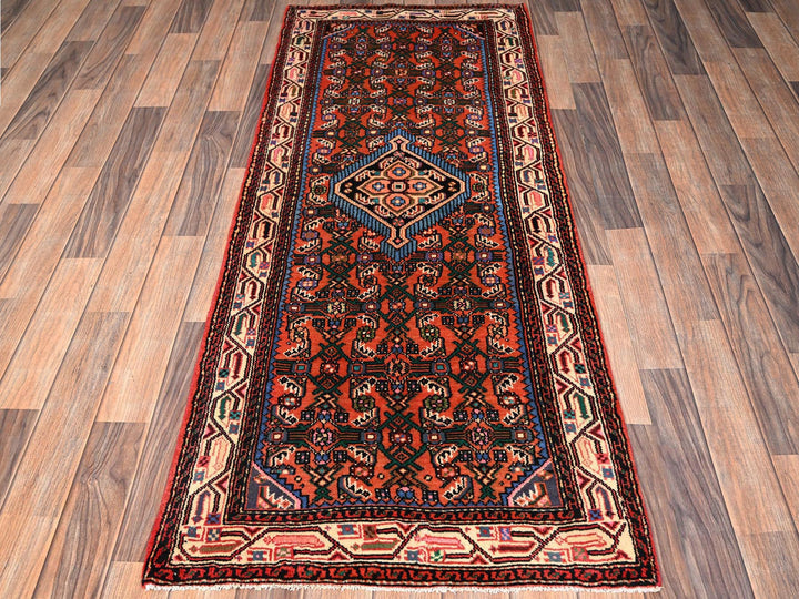 2'5" x 6'0" New Hand Knotted Orange Wool Runner Oriental Rug - MOA1021877