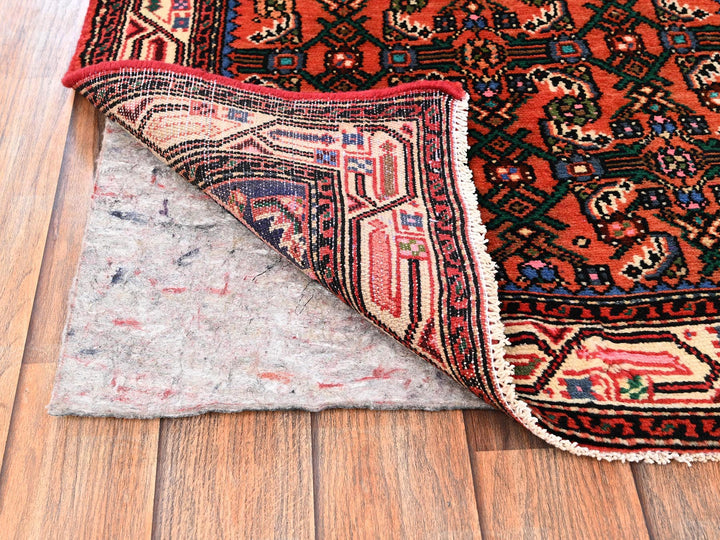 2'5" x 6'0" New Hand Knotted Orange Wool Runner Oriental Rug - MOA1021877