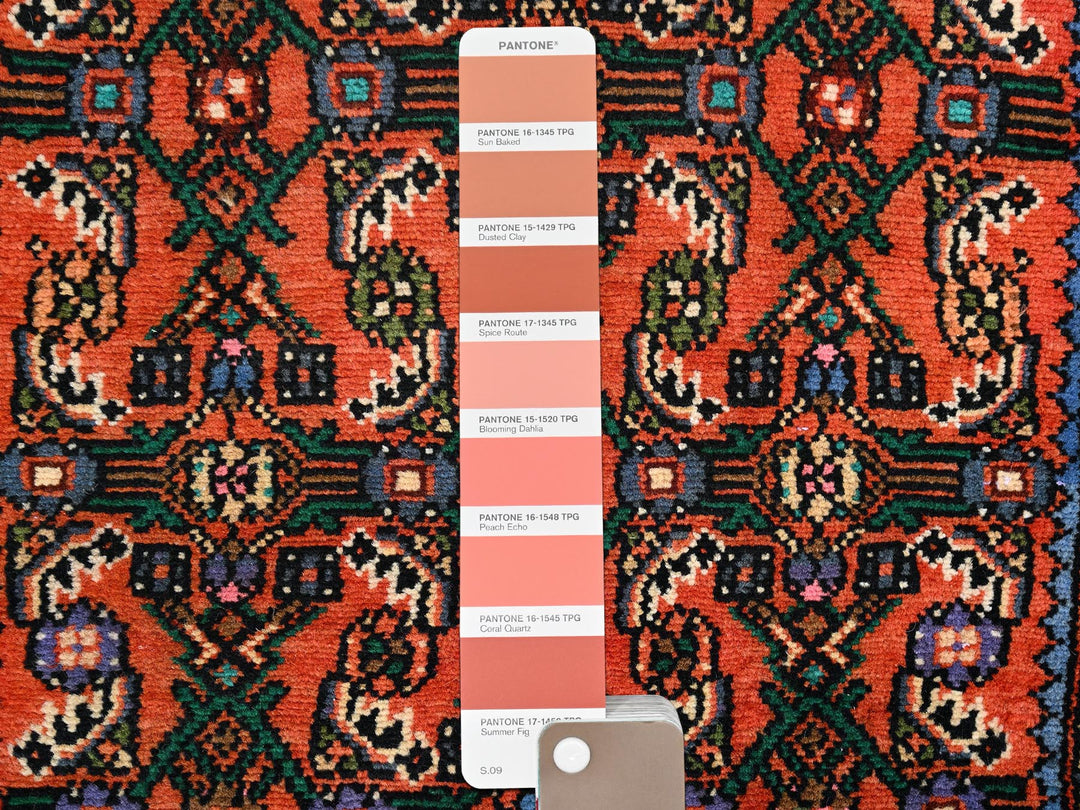 2'5" x 6'0" New Hand Knotted Orange Wool Runner Oriental Rug - MOA1021877