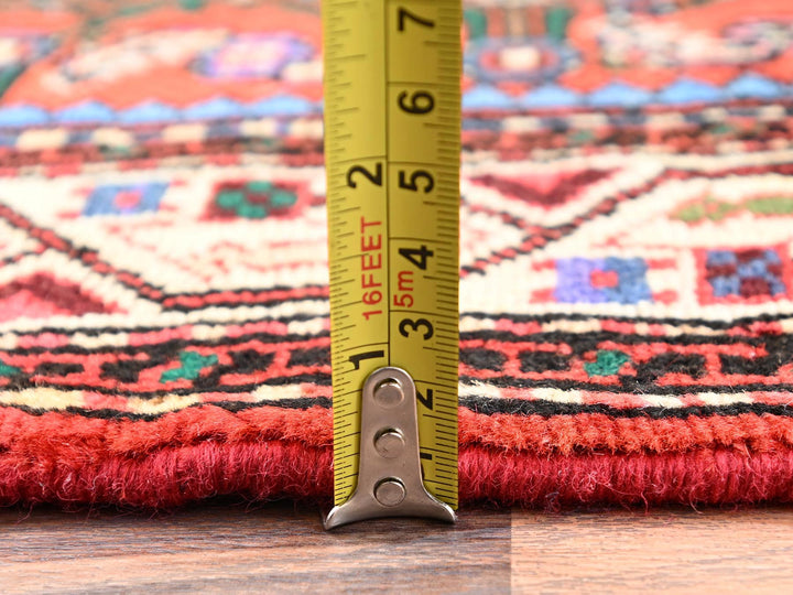 2'5" x 6'0" New Hand Knotted Orange Wool Runner Oriental Rug - MOA1021877