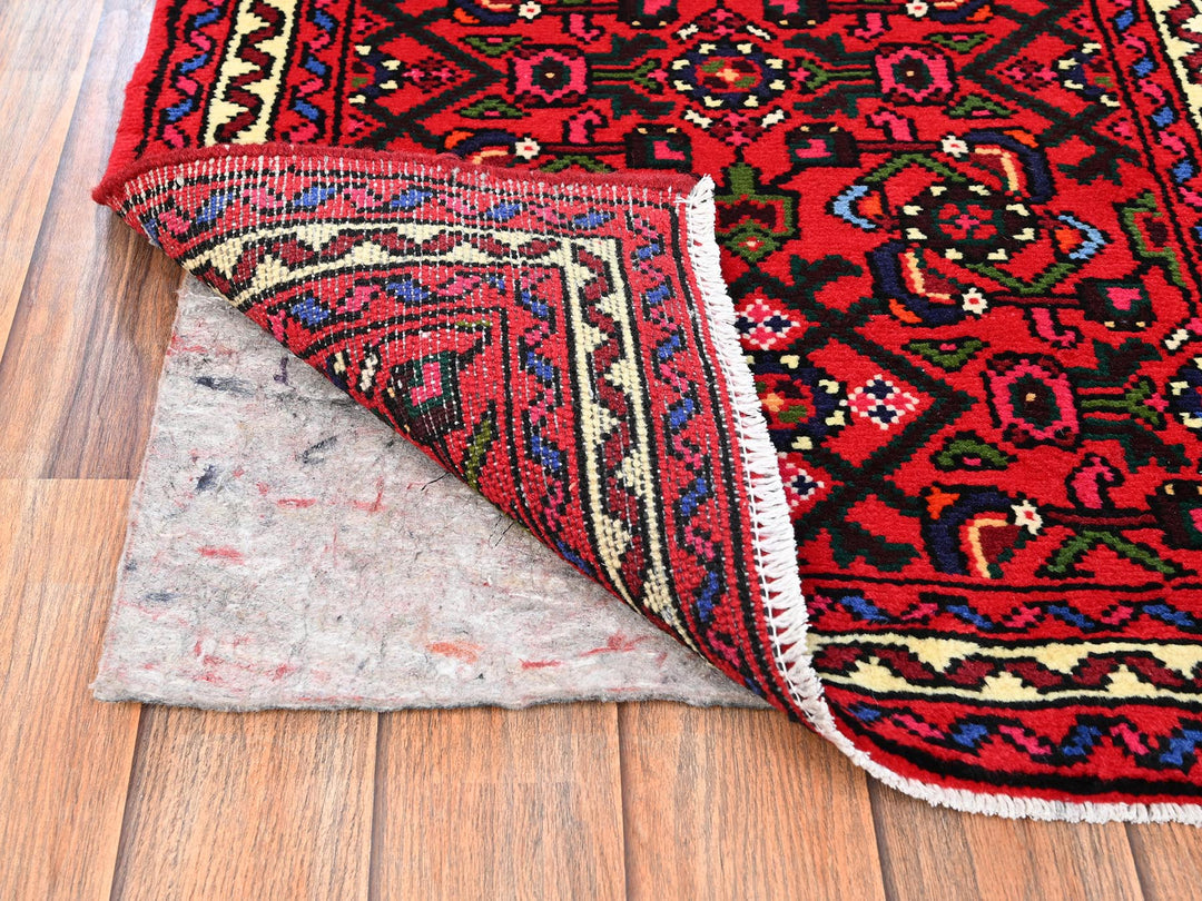 2'3" x 6'2" New Hand Knotted Red Wool Runner Oriental Rug - MOA1021878