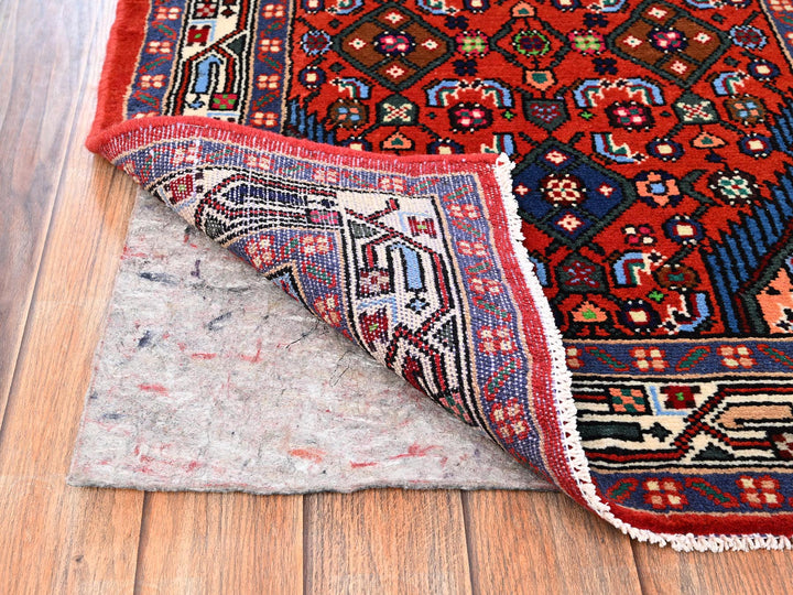 2'7" x 6'7" New Hand Knotted Red Wool Runner Oriental Rug - MOA1021879