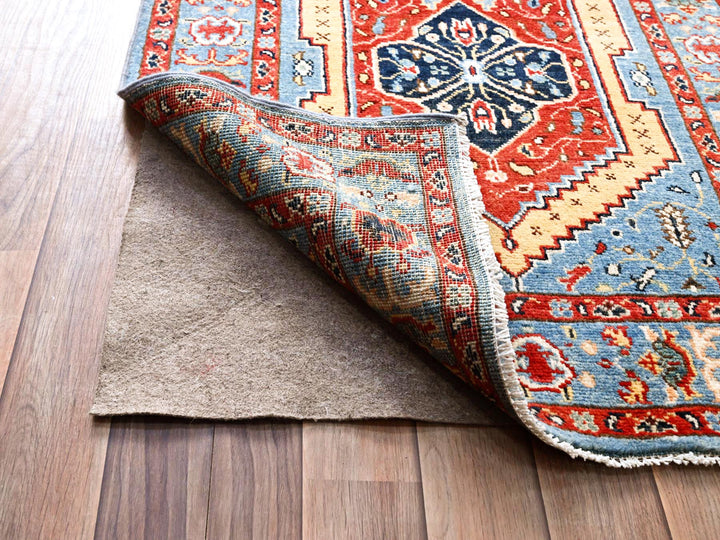 2'9" x 17'5" New Hand Knotted Orange Wool Runner Oriental Rug - MOA102187