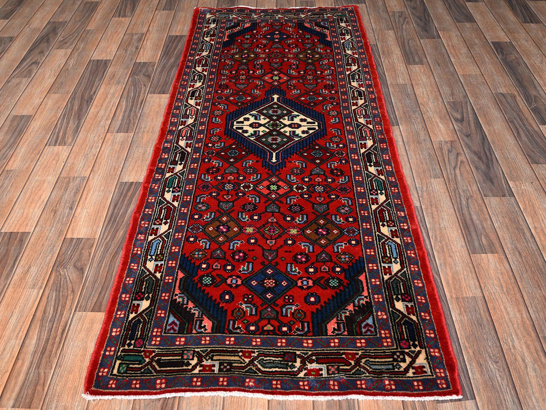 2'8" x 6'3" New Hand Knotted Red Wool Runner Oriental Rug - MOA1021880