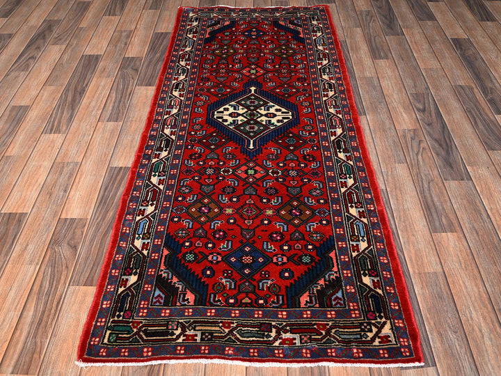 2'8" x 6'3" New Hand Knotted Red Wool Runner Oriental Rug - MOA1021880