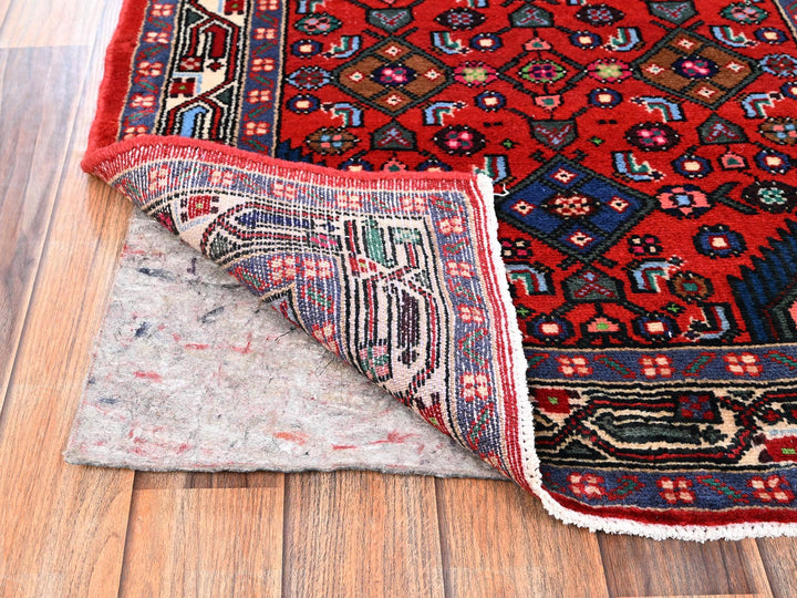 2'8" x 6'3" New Hand Knotted Red Wool Runner Oriental Rug - MOA1021880