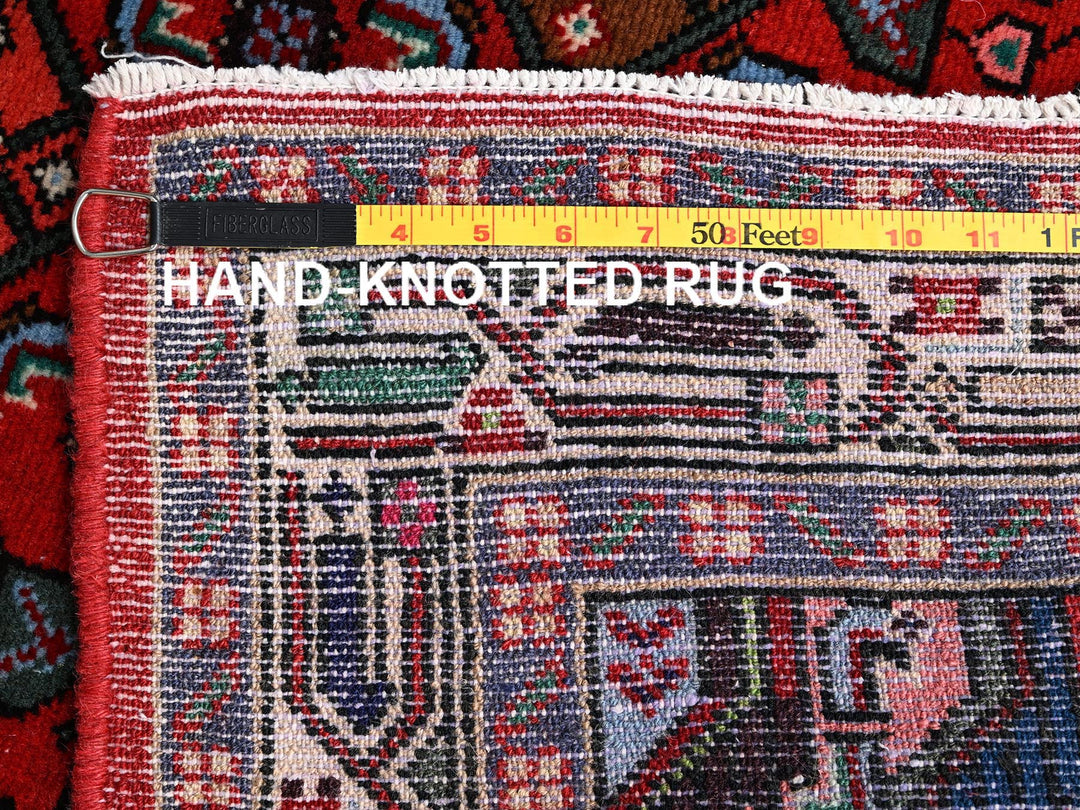 2'8" x 6'3" New Hand Knotted Red Wool Runner Oriental Rug - MOA1021880