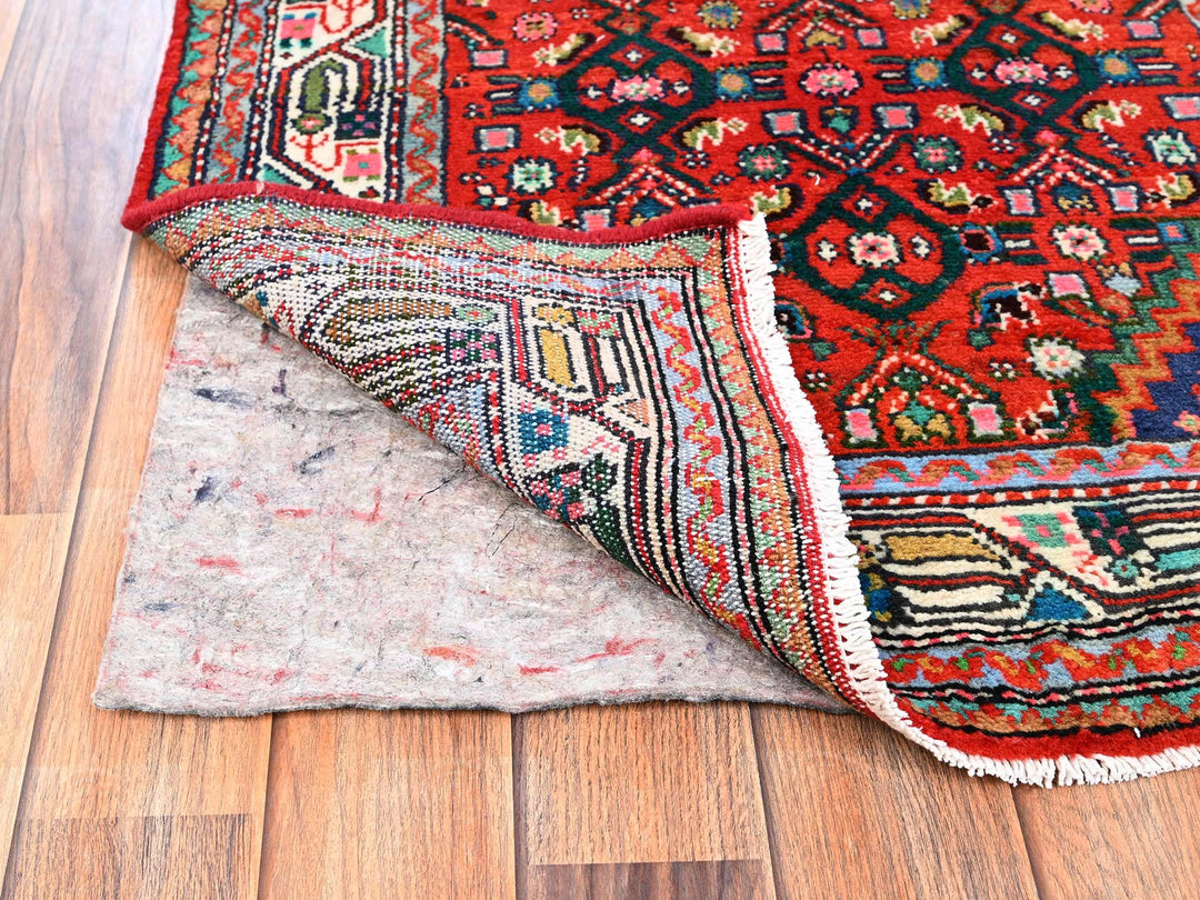 2'6" x 6'7" New Hand Knotted Red Wool Runner Oriental Rug - MOA1021882