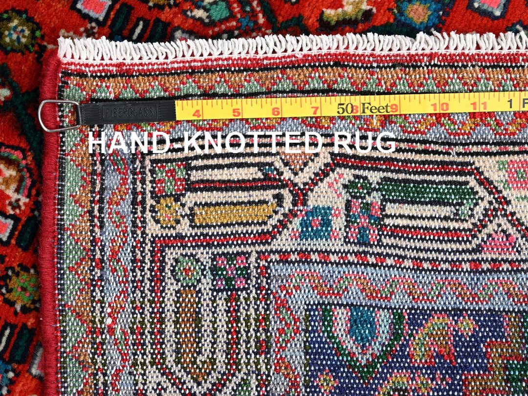 2'6" x 6'7" New Hand Knotted Red Wool Runner Oriental Rug - MOA1021882