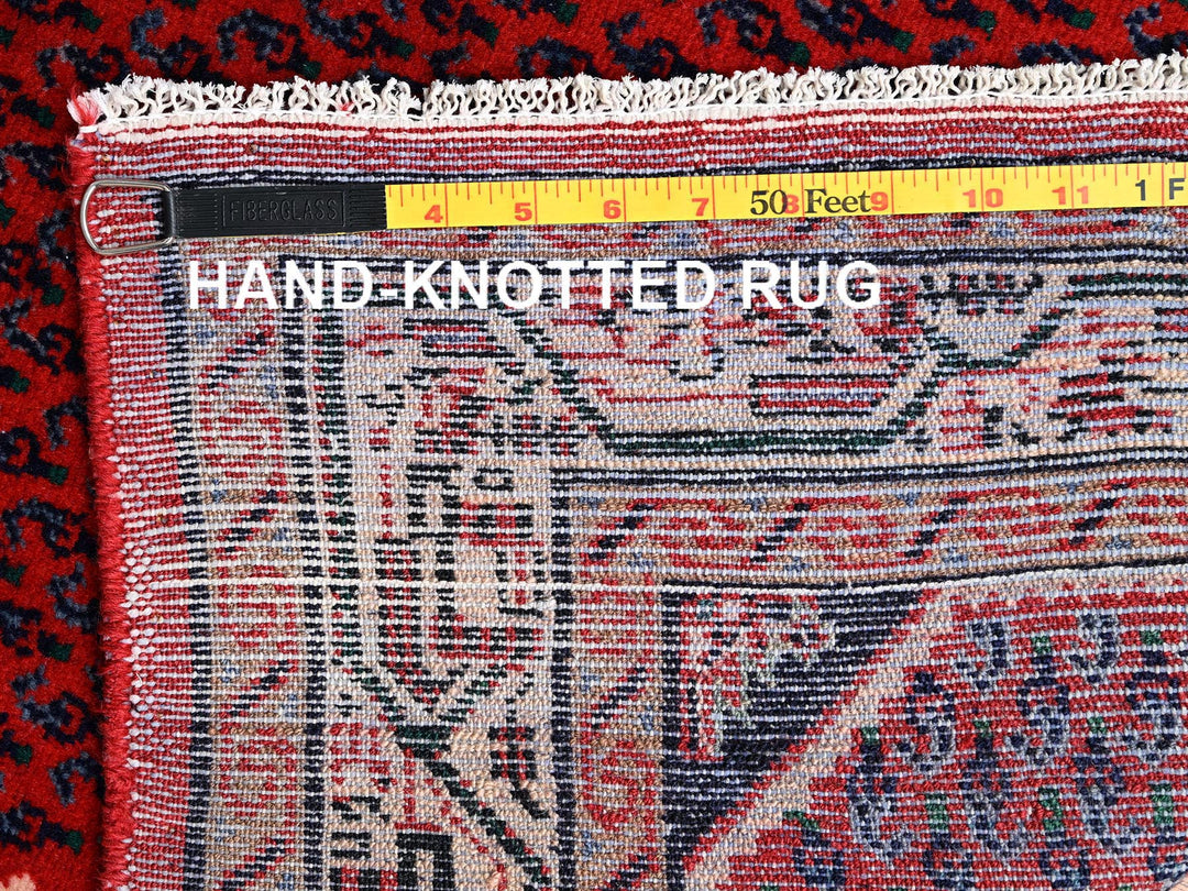 2'5" x 5'10" New Hand Knotted Red Wool Runner Oriental Rug - MOA1021883