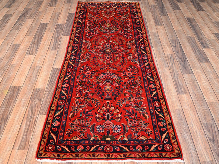 2'8" x 6'8" New Hand Knotted Red Wool Runner Oriental Rug - MOA1021885