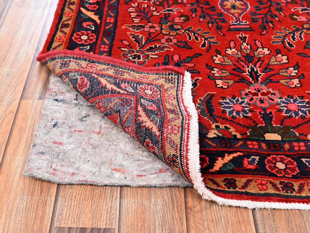 2'8" x 6'8" New Hand Knotted Red Wool Runner Oriental Rug - MOA1021885