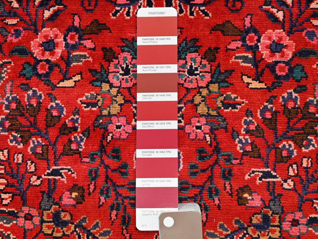 2'8" x 6'8" New Hand Knotted Red Wool Runner Oriental Rug - MOA1021885