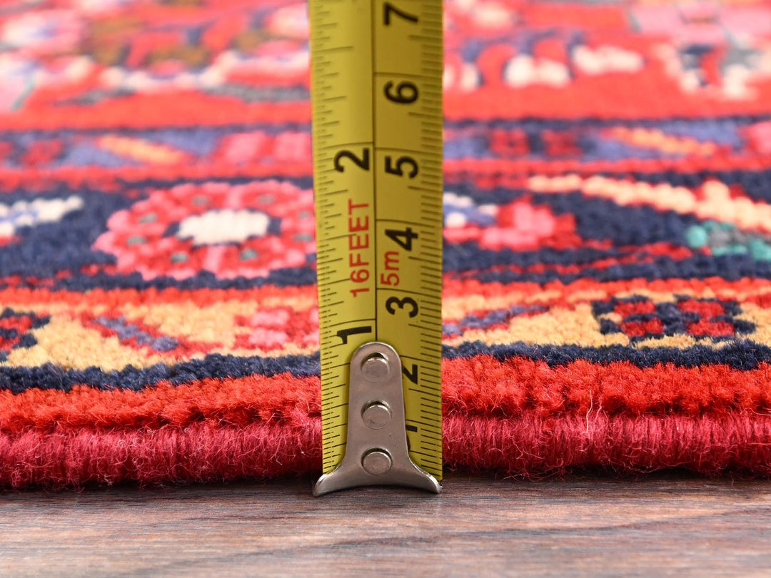 2'8" x 6'8" New Hand Knotted Red Wool Runner Oriental Rug - MOA1021885