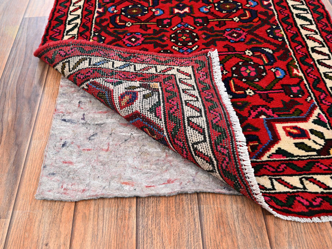 2'2" x 6'6" New Hand Knotted Red Wool Runner Oriental Rug - MOA1021886