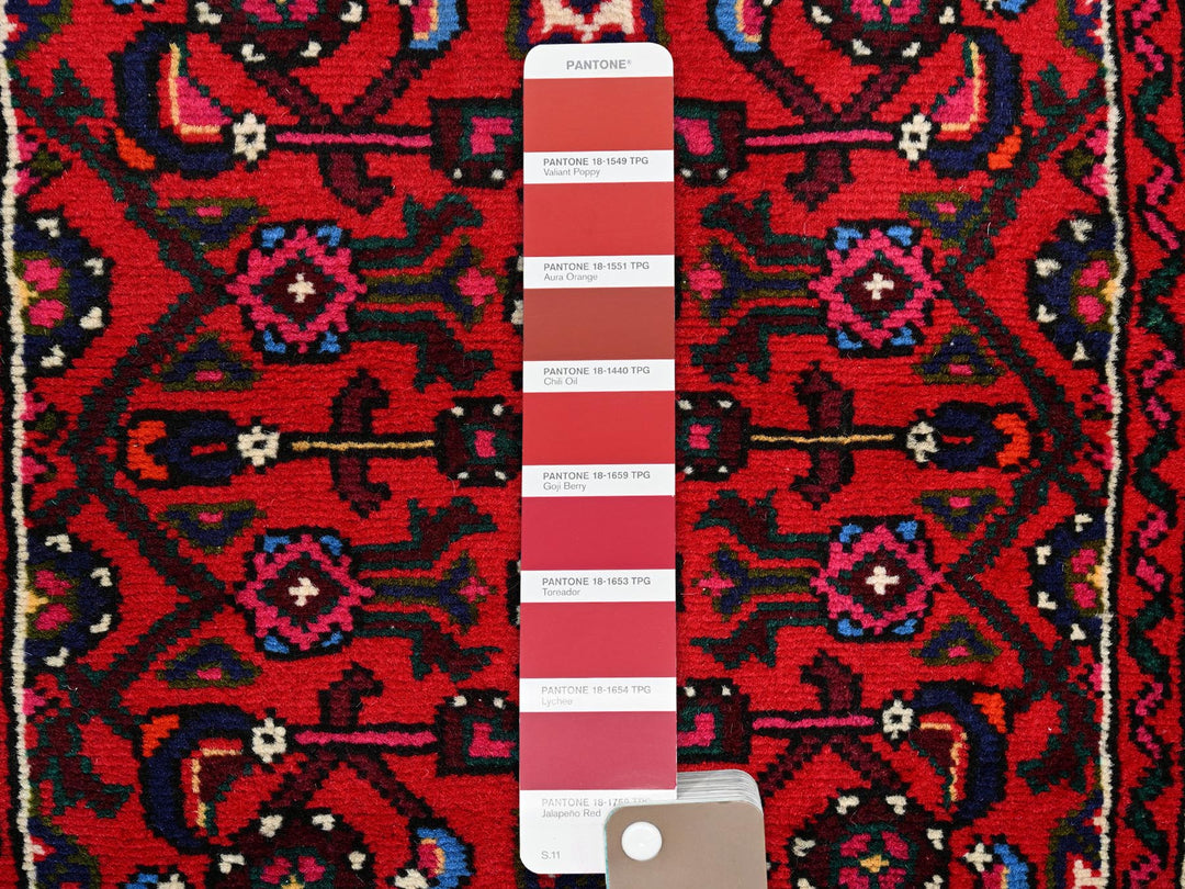 2'2" x 6'6" New Hand Knotted Red Wool Runner Oriental Rug - MOA1021886