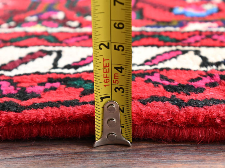 2'2" x 6'6" New Hand Knotted Red Wool Runner Oriental Rug - MOA1021886