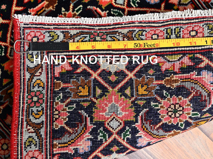 1'8" x 4'9" New Hand Knotted Blue Wool Runner Oriental Rug - MOA1021887