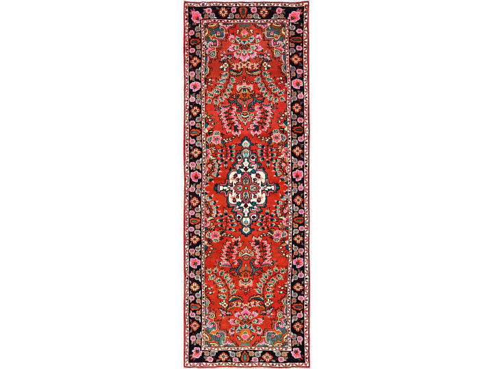 3'0" x 9'4" New Hand Knotted Red Wool Runner Oriental Rug - MOA1021888