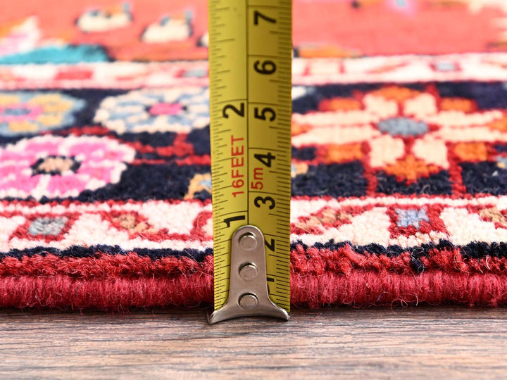 3'0" x 9'4" New Hand Knotted Red Wool Runner Oriental Rug - MOA1021888