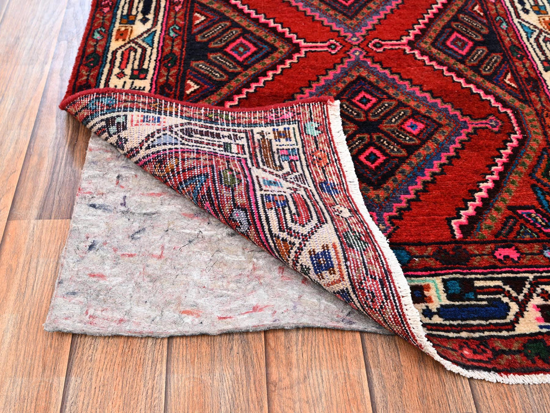 2'6" x 9'5" New Hand Knotted Red Wool Runner Oriental Rug - MOA1021889