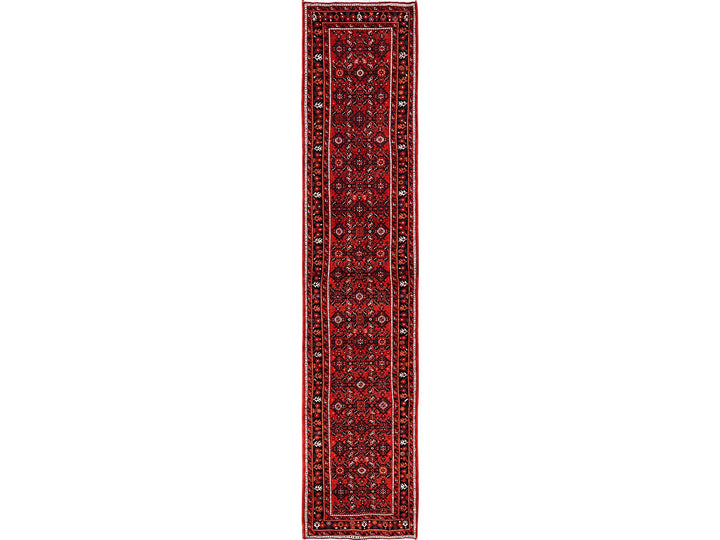 2'9" x 13'8" New Hand Knotted Red Wool Runner Oriental Rug - MOA1021890