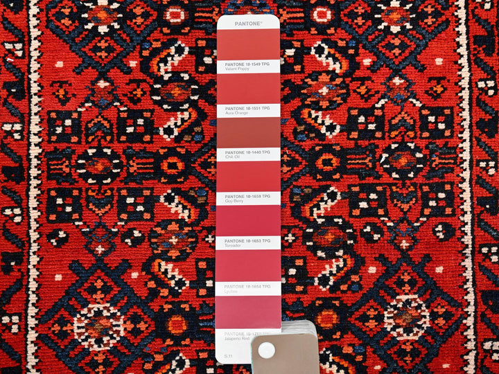 2'9" x 13'8" New Hand Knotted Red Wool Runner Oriental Rug - MOA1021890