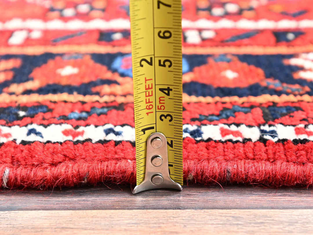 2'9" x 13'8" New Hand Knotted Red Wool Runner Oriental Rug - MOA1021890