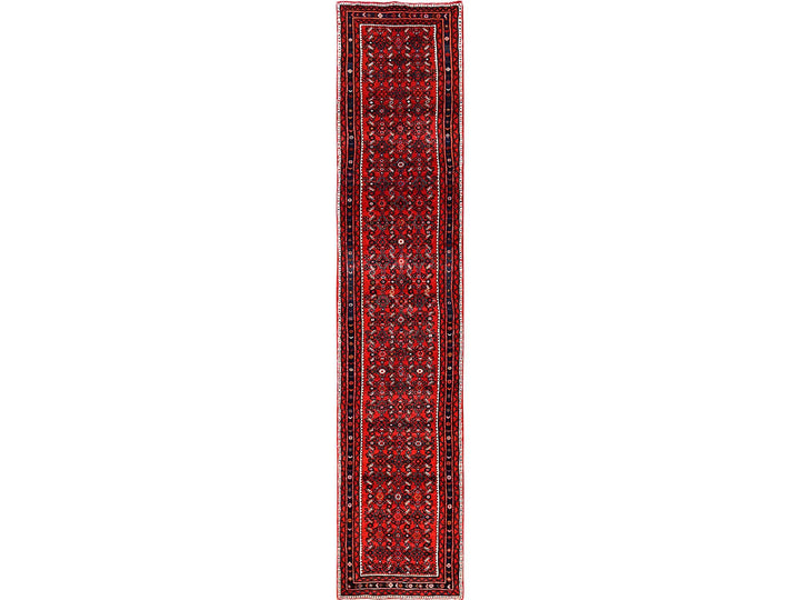 2'9" x 13'6" New Hand Knotted Red Wool Runner Oriental Rug - MOA1021891