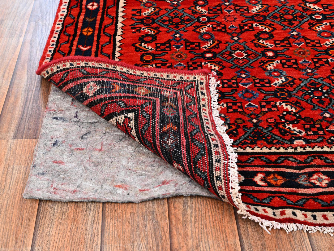 2'9" x 13'6" New Hand Knotted Red Wool Runner Oriental Rug - MOA1021891