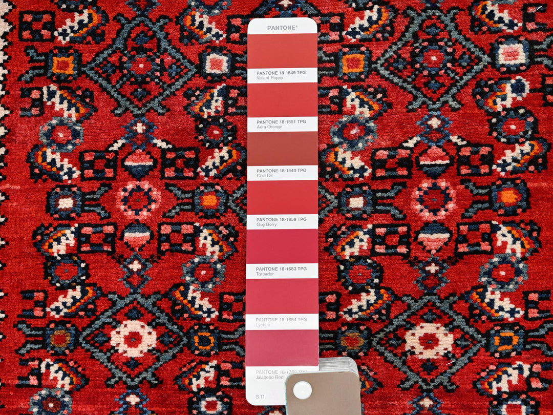 2'9" x 13'6" New Hand Knotted Red Wool Runner Oriental Rug - MOA1021891