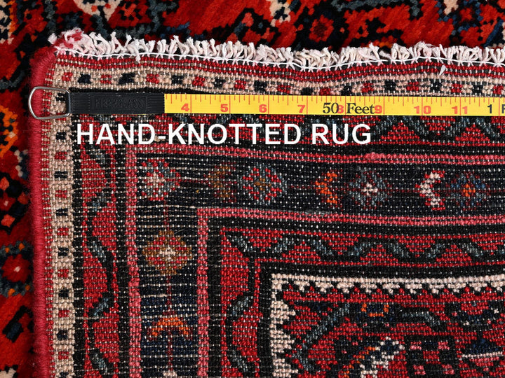 2'9" x 13'6" New Hand Knotted Red Wool Runner Oriental Rug - MOA1021891