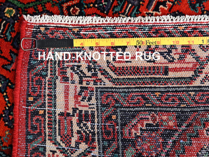 2'10" x 9'5" New Hand Knotted Red Wool Runner Oriental Rug - MOA1021892