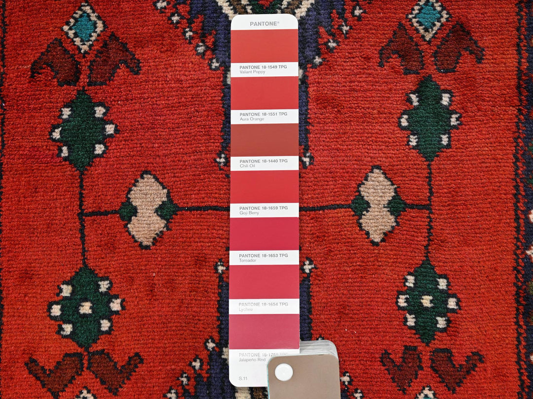 2'6" x 9'6" New Hand Knotted Red Wool Runner Oriental Rug - MOA1021893