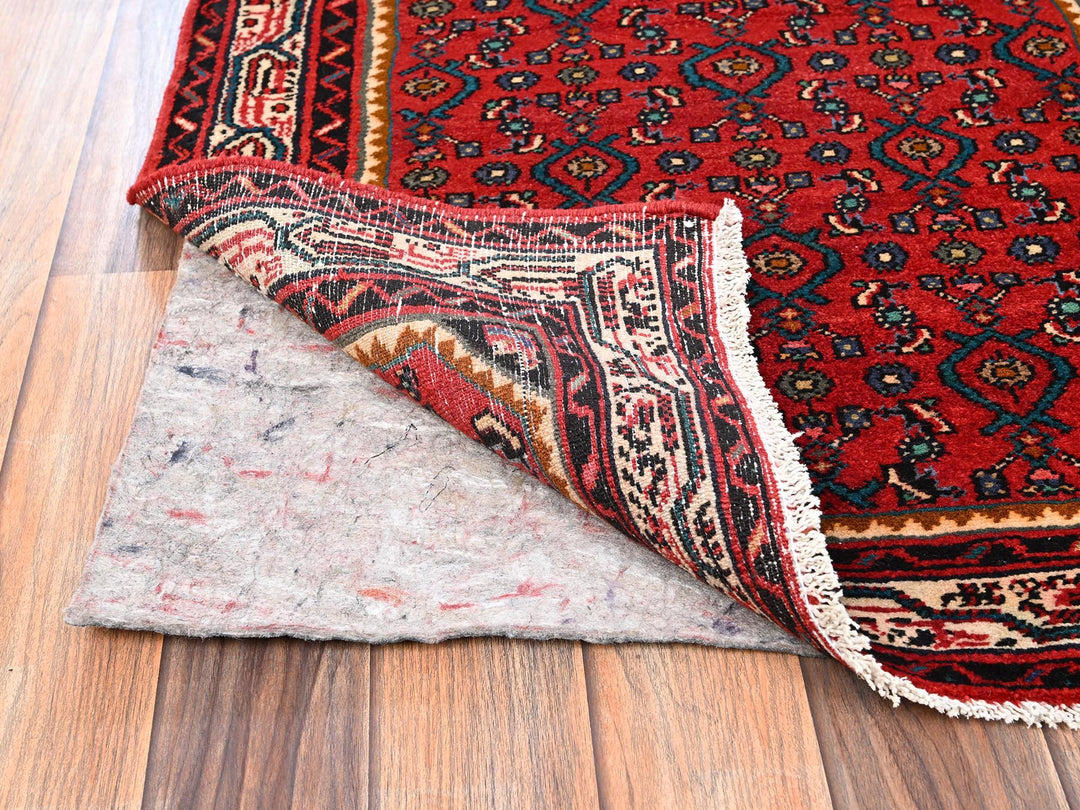 2'6" x 9'9" New Hand Knotted Red Wool Runner Oriental Rug - MOA1021896