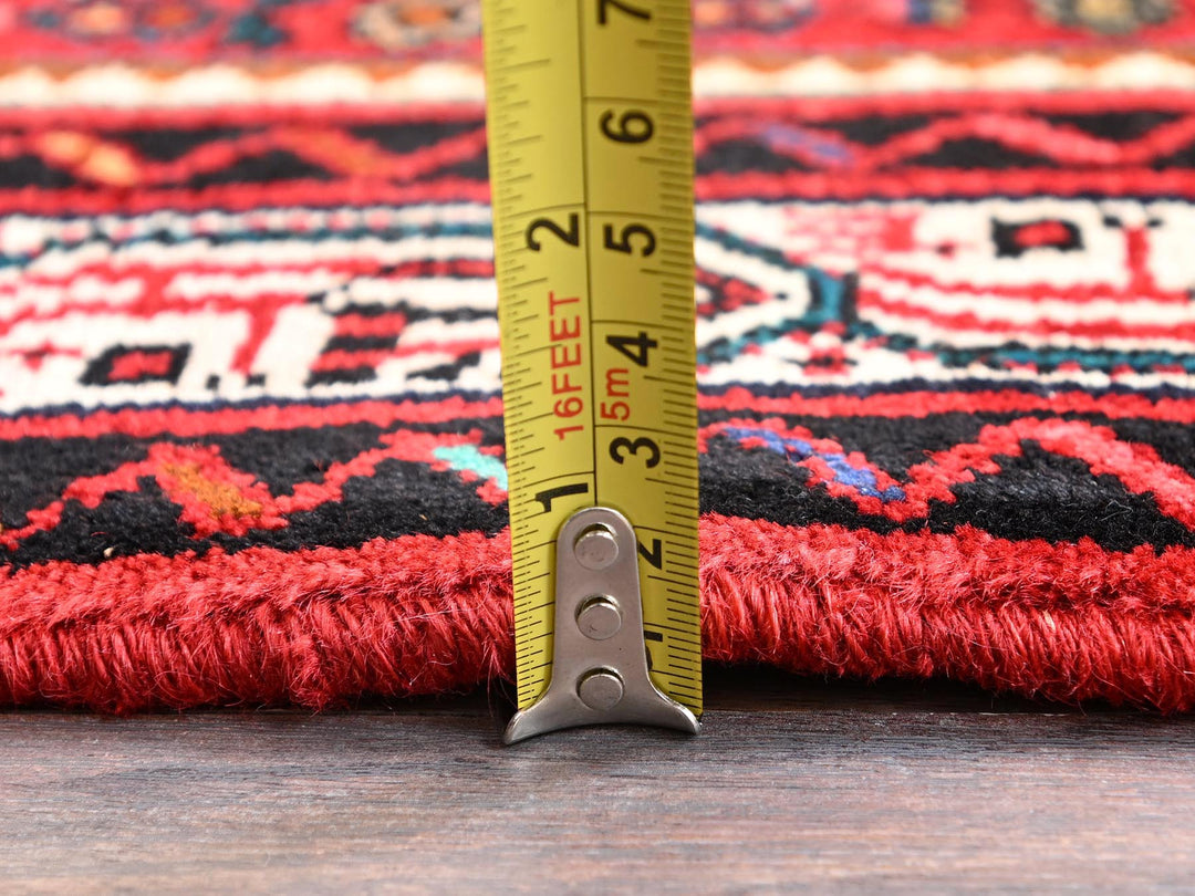 2'6" x 9'9" New Hand Knotted Red Wool Runner Oriental Rug - MOA1021896