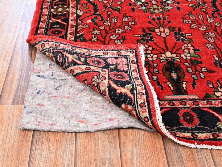 2'9" x 9'4" New Hand Knotted Red Wool Runner Oriental Rug - MOA1021898