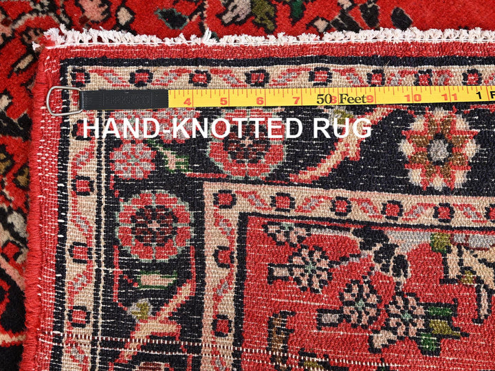2'9" x 9'4" New Hand Knotted Red Wool Runner Oriental Rug - MOA1021898