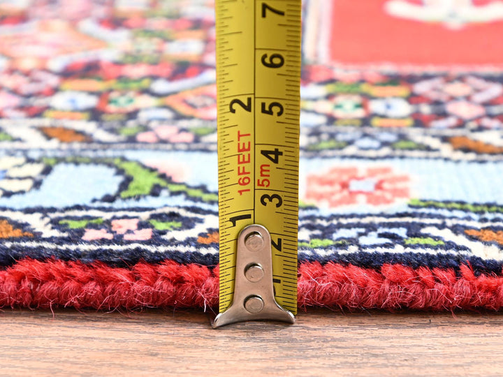 2'5" x 8'5" New Hand Knotted Red Wool Runner Oriental Rug - MOA1021899