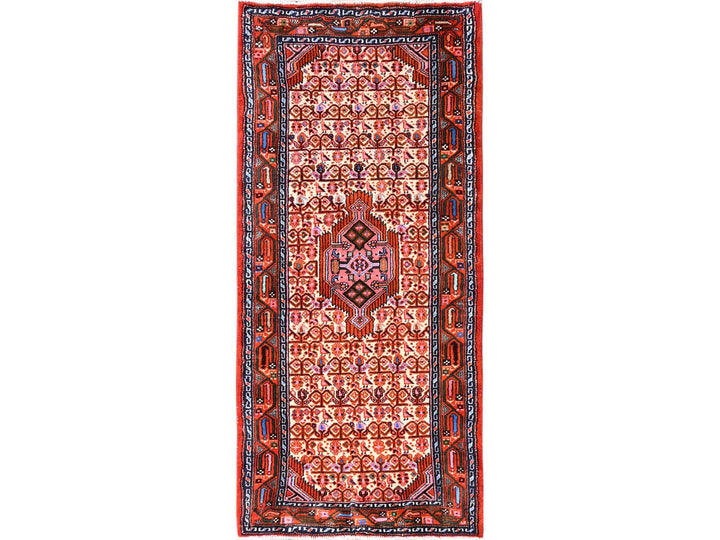 2'11" x 6'4" New Hand Knotted Ivory Wool Runner Oriental Rug - MOA1021900