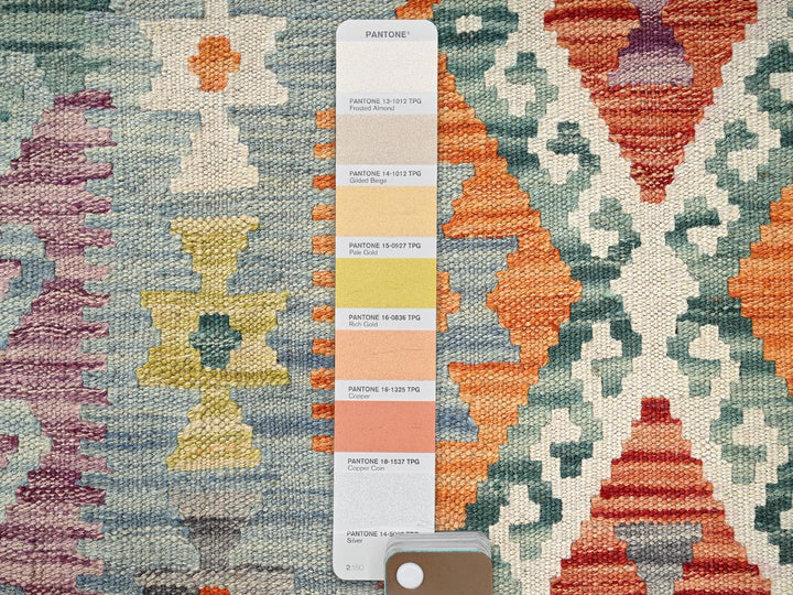 2'7" x 7'10" New Hand Woven Multicolored Wool Runner Oriental Rug - MOA1021904