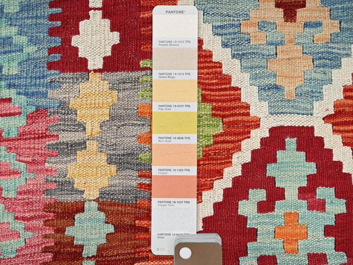 2'8" x 7'11" New Hand Woven Multicolored Wool Runner Oriental Rug - MOA1021906