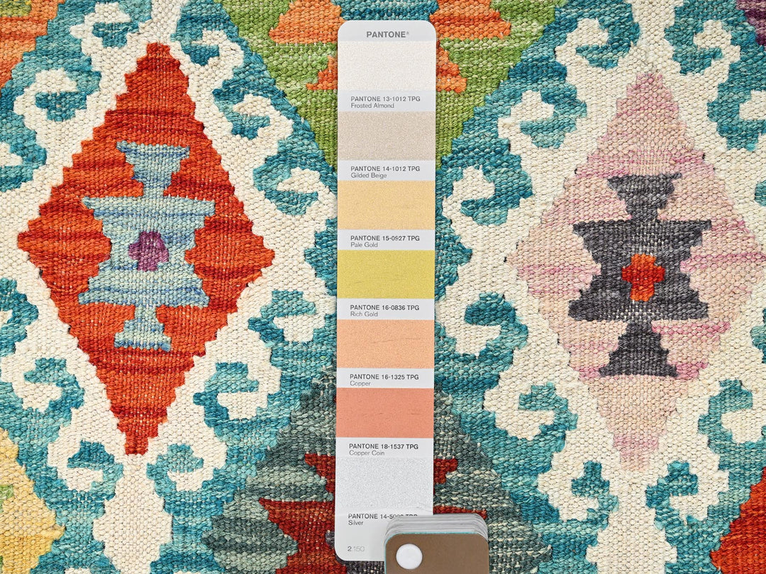 2'11" x 8'1" New Hand Woven Multicolored Wool Runner Oriental Rug - MOA1021912